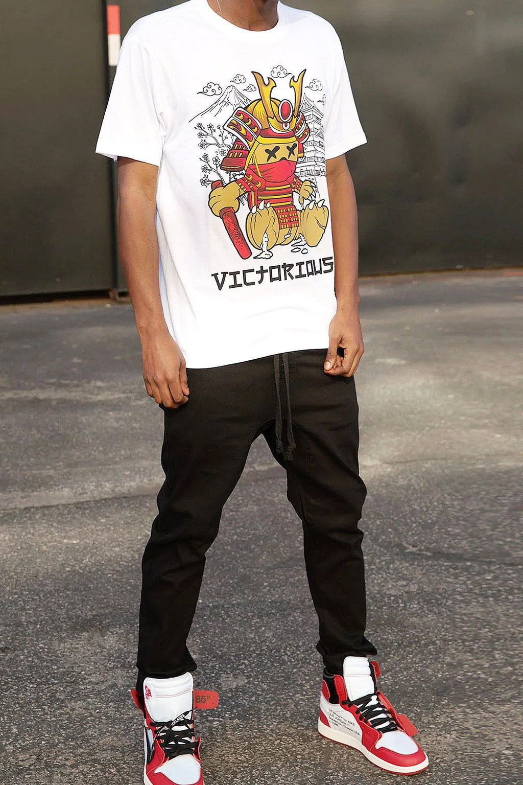 Men's Samurai Bear Graphic T-Shirt