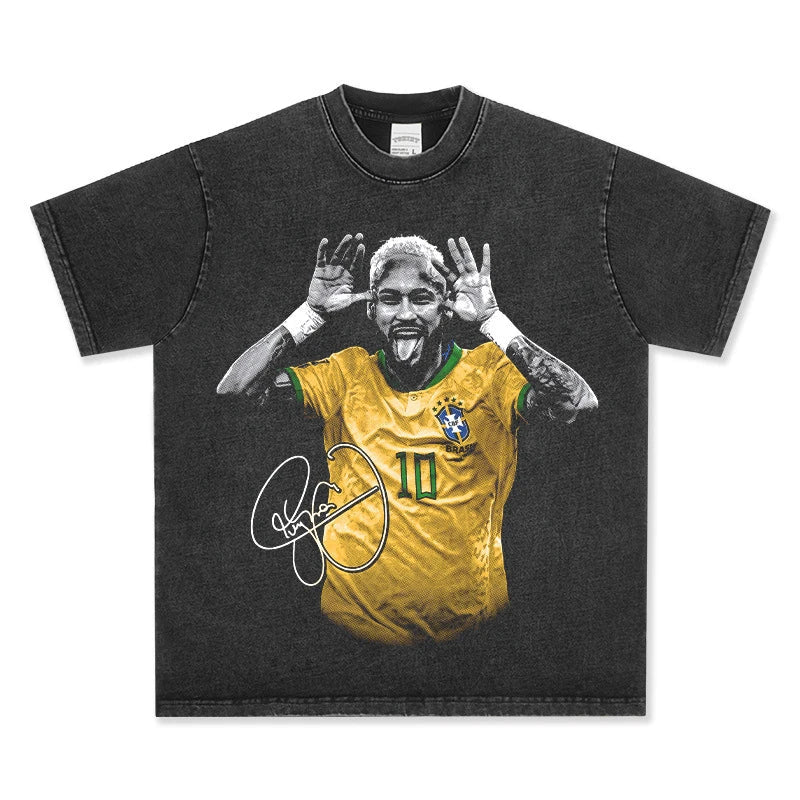 Neymar Jr Vintage Graphic Tee & Hoodie - view 2