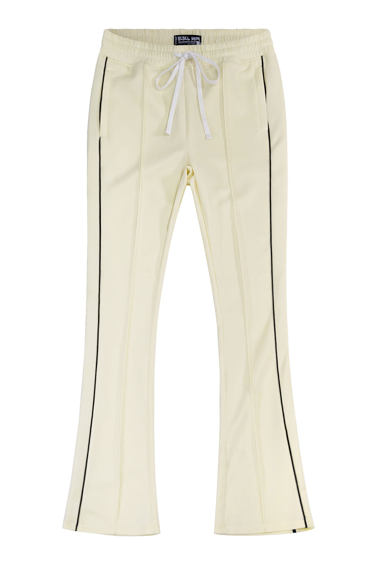 Men's Essential Solid Stacked Fit Flared Track Pants