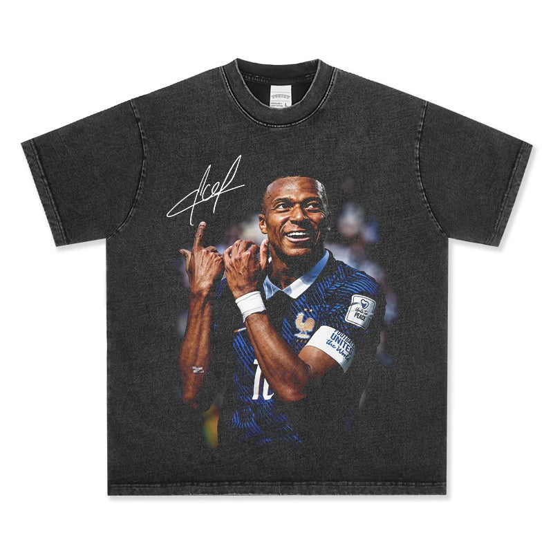Kylian Mbappe Vintage Graphic Tee