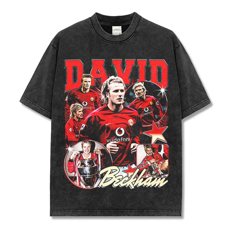 David Beckham Vintage Graphic Tee & Hoodie