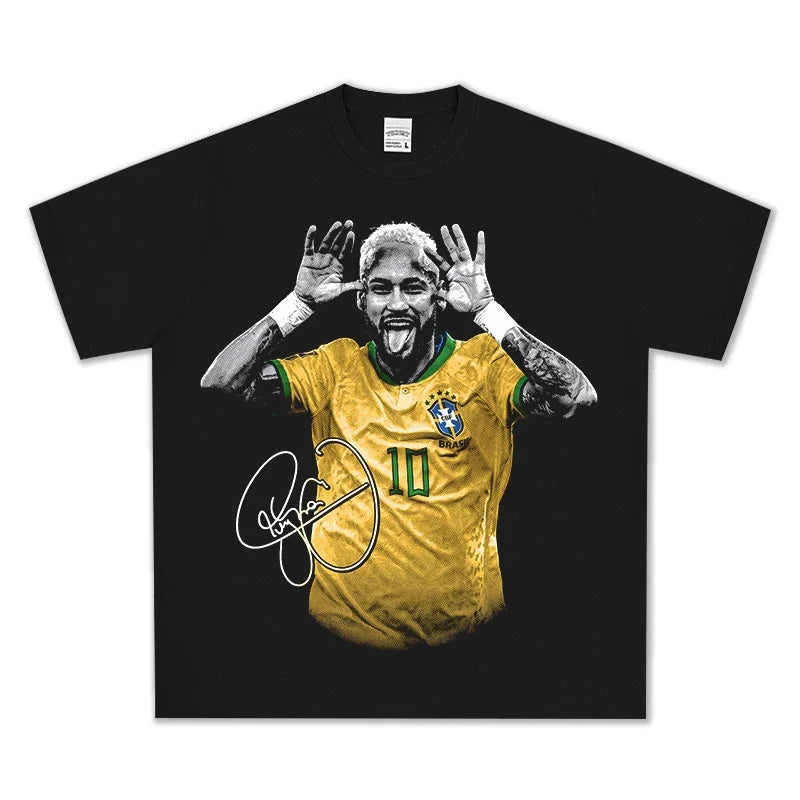 Neymar Jr Vintage Graphic Tee & Hoodie - view 4