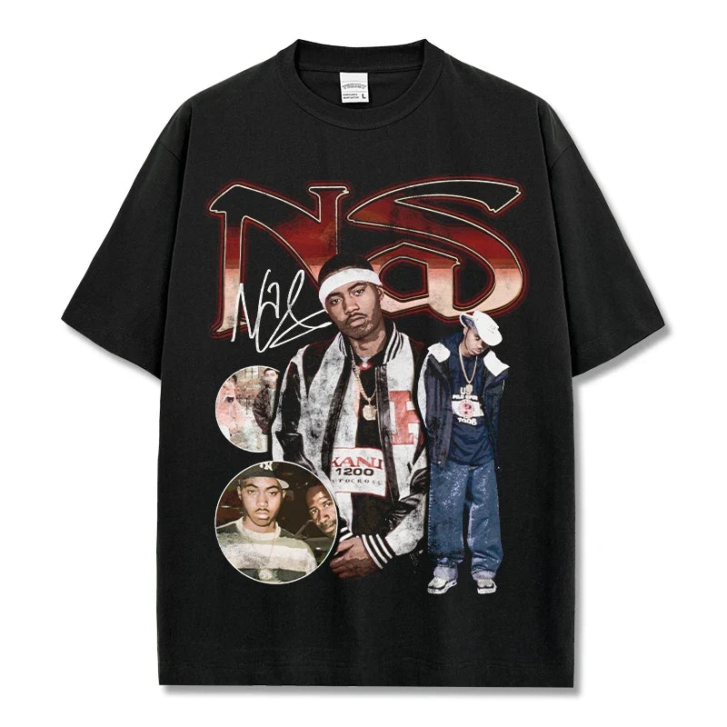 Nas Vintage Graphic Tee & Hoodie - view 3