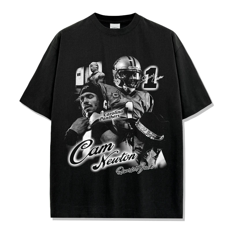 Cam Newton Vintage Graphic Tee & Hoodie - view 3