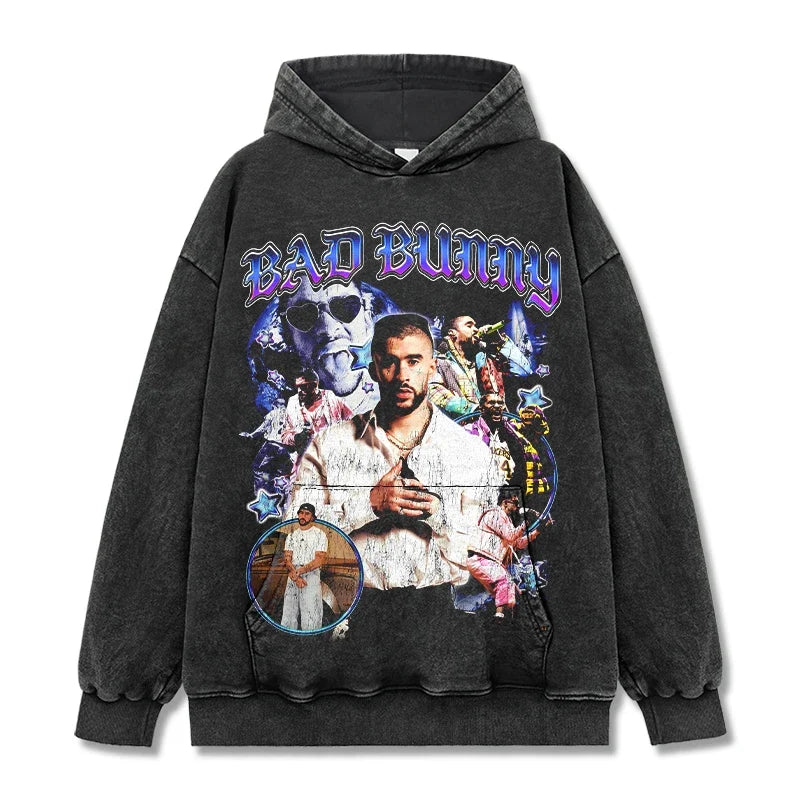 Bad Bunny Vintage Graphic Tee & Hoodie - view 5