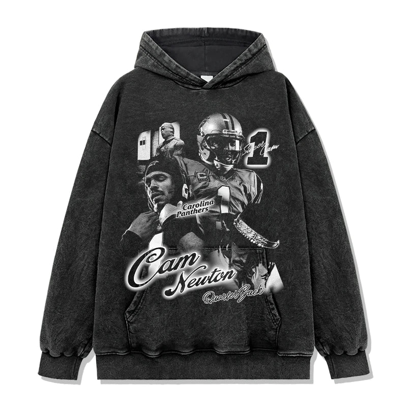 Cam Newton Vintage Graphic Tee & Hoodie - view 5