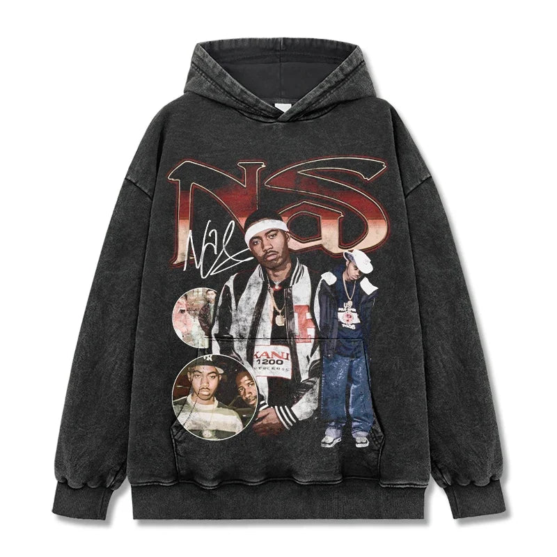 Nas Vintage Graphic Tee & Hoodie - view 5