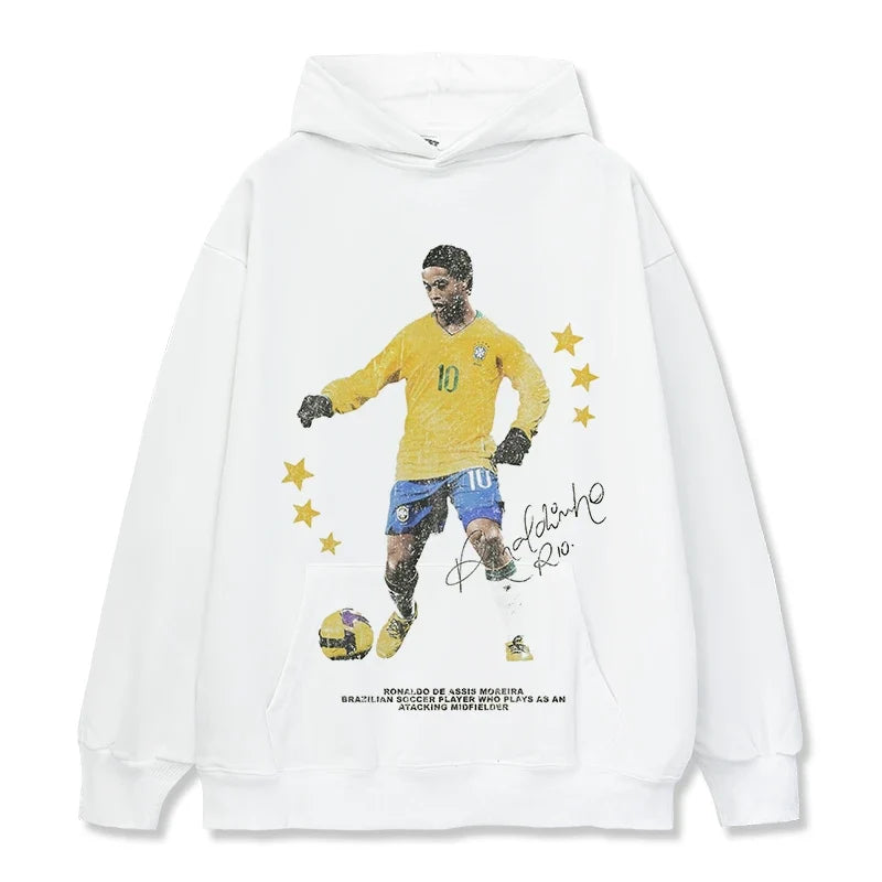 Ronaldinho Vintage Graphic Tee & Hoodie - view 2