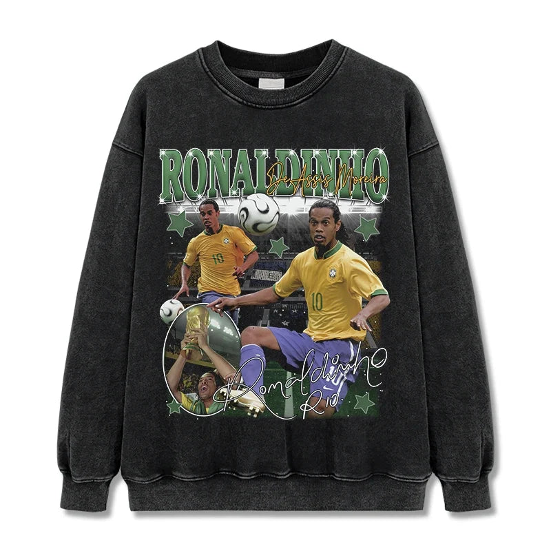 Ronaldinho Vintage Graphic Tee & Hoodie - view 4