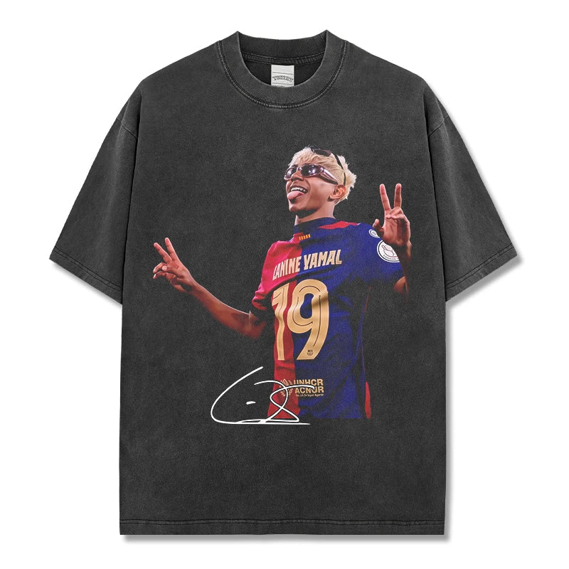 Lamine Yamal Vintage Graphic Tee & Hoodie