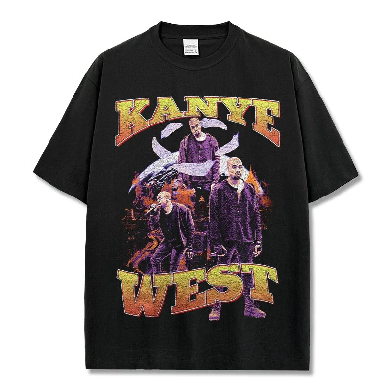 Kanye West Vintage Graphic Tee & Hoodie - view 3
