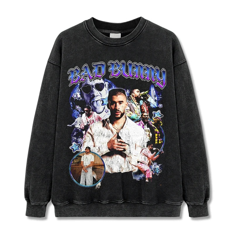 Bad Bunny Vintage Graphic Tee & Hoodie - view 2