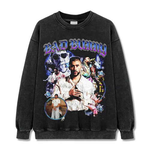 Bad Bunny Vintage Graphic Tee & Hoodie - view 2
