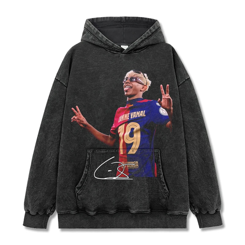 Lamine Yamal Vintage Graphic Tee & Hoodie - view 5