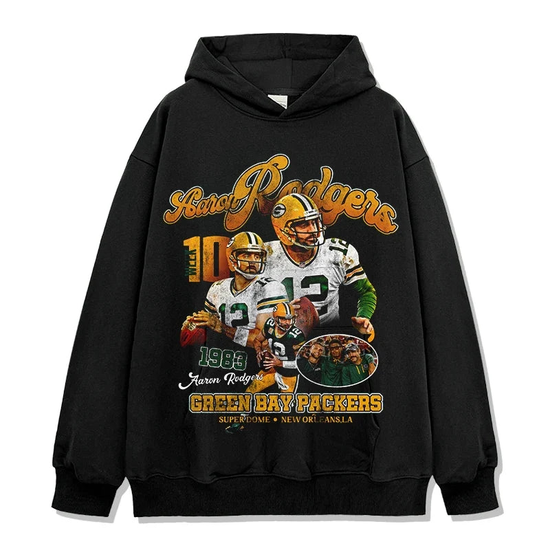 Aaron Rodgers Vintage Graphic Tee & Hoodie - view 6