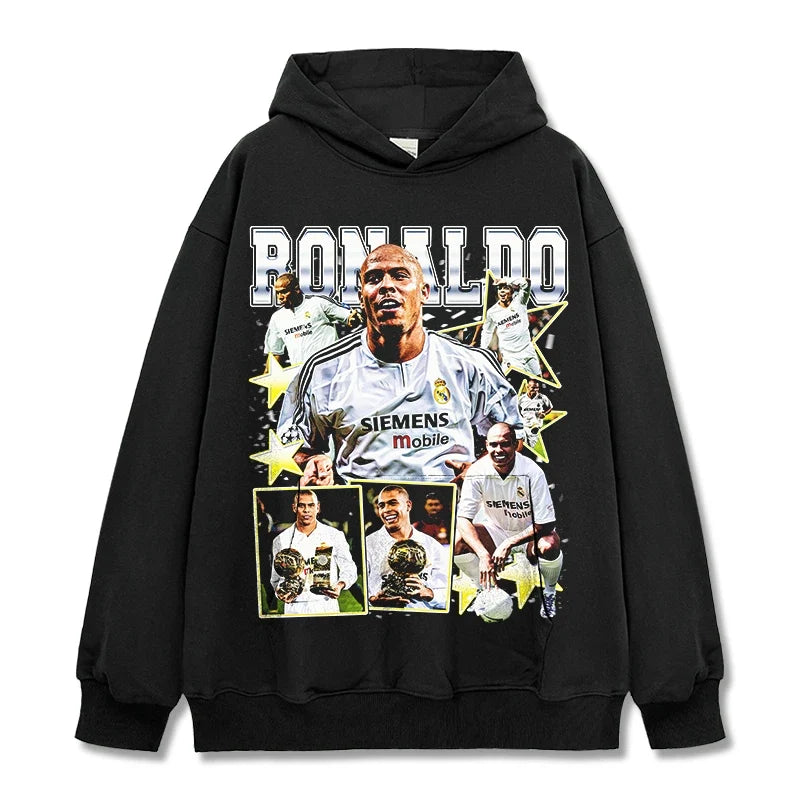 Ronaldo Nazario Vintage Graphic Tee & Hoodie - view 6