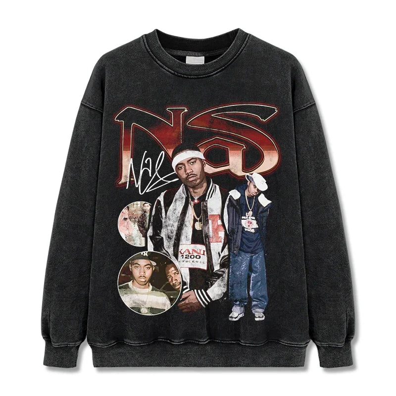 Nas Vintage Graphic Tee & Hoodie - view 2