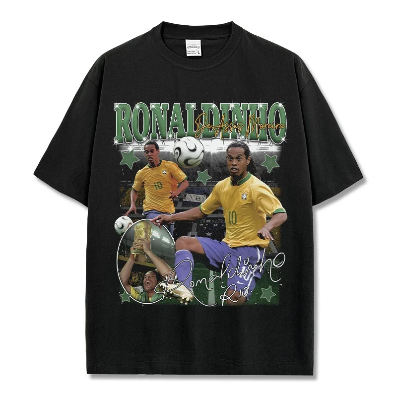 Ronaldinho Vintage Graphic Tee & Hoodie - view 3