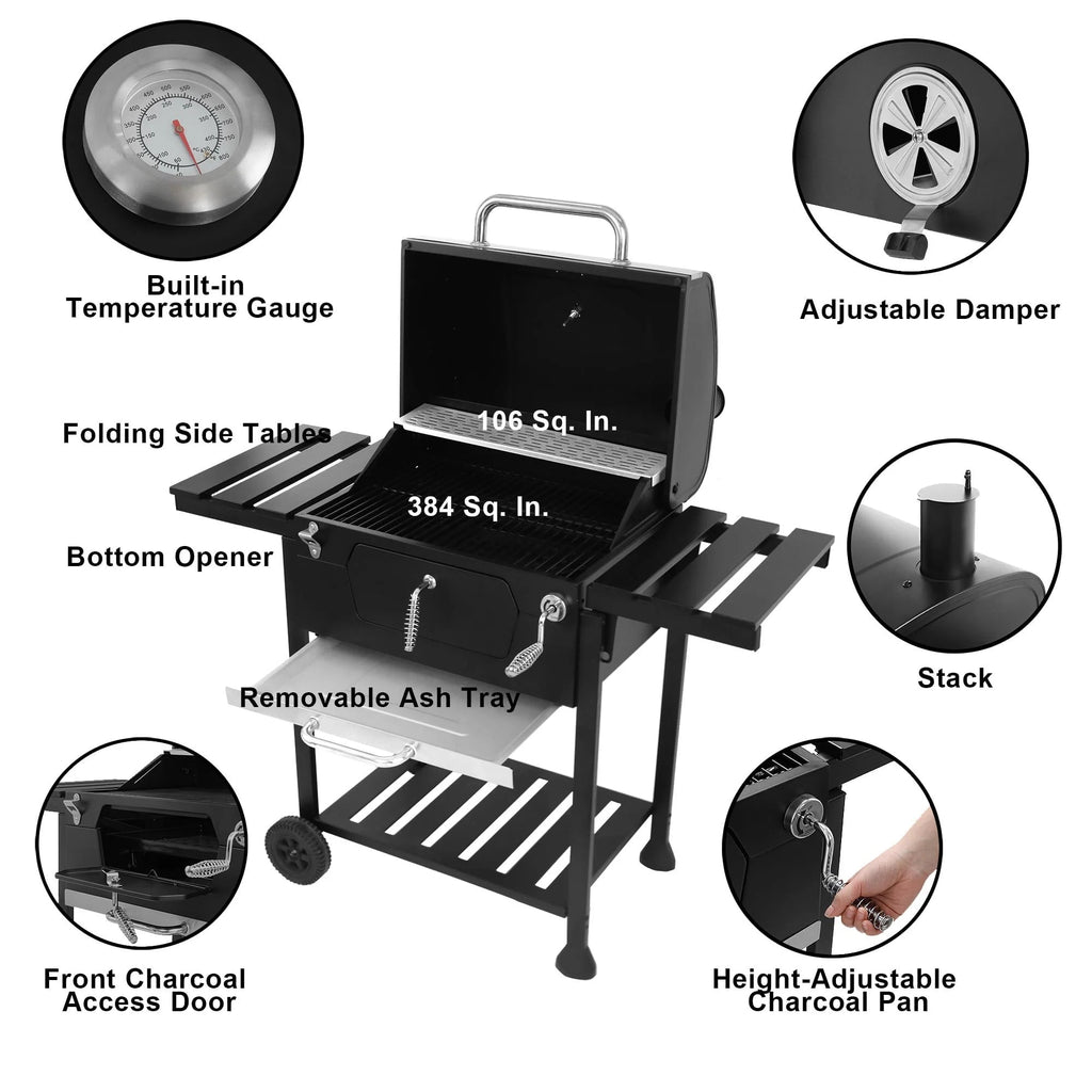 24" CD1824E Charcoal BBQ Grill