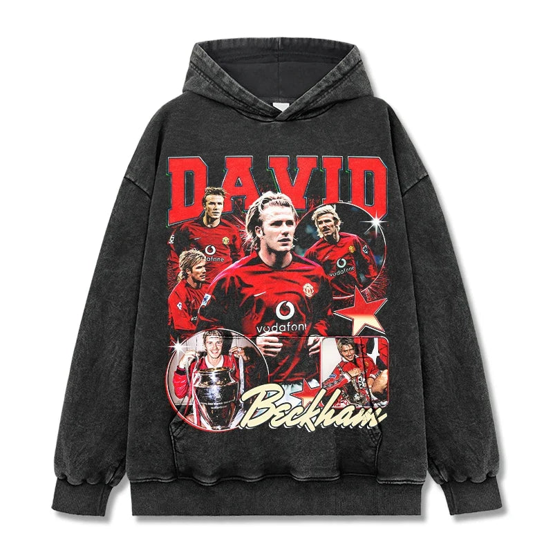 David Beckham Vintage Graphic Tee & Hoodie - view 5