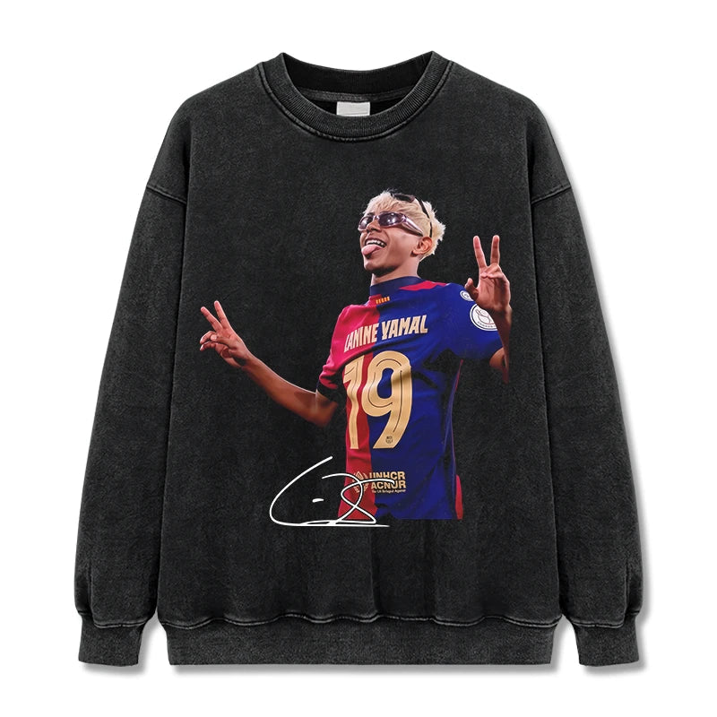 Lamine Yamal Vintage Graphic Tee & Hoodie - view 2