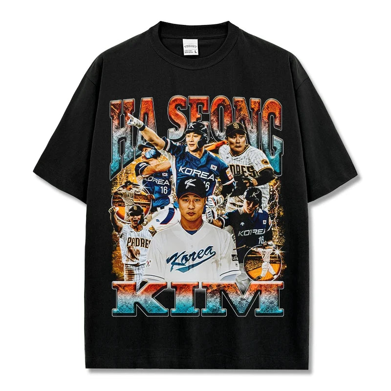 Ha-Seong Kim Vintage Graphic Tee & Hoodie - view 3