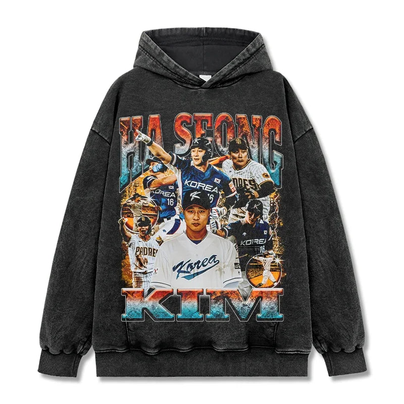 Ha-Seong Kim Vintage Graphic Tee & Hoodie - view 5