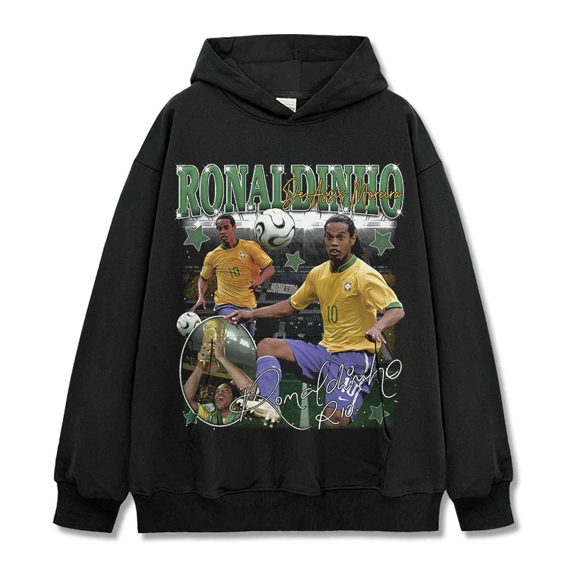 Ronaldinho Vintage Graphic Tee & Hoodie - view 6