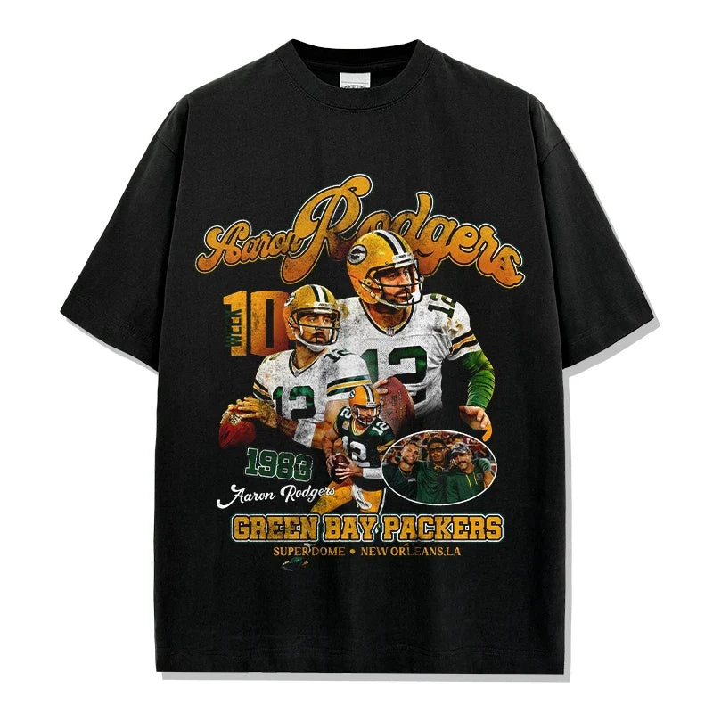 Aaron Rodgers Vintage Graphic Tee & Hoodie - view 3