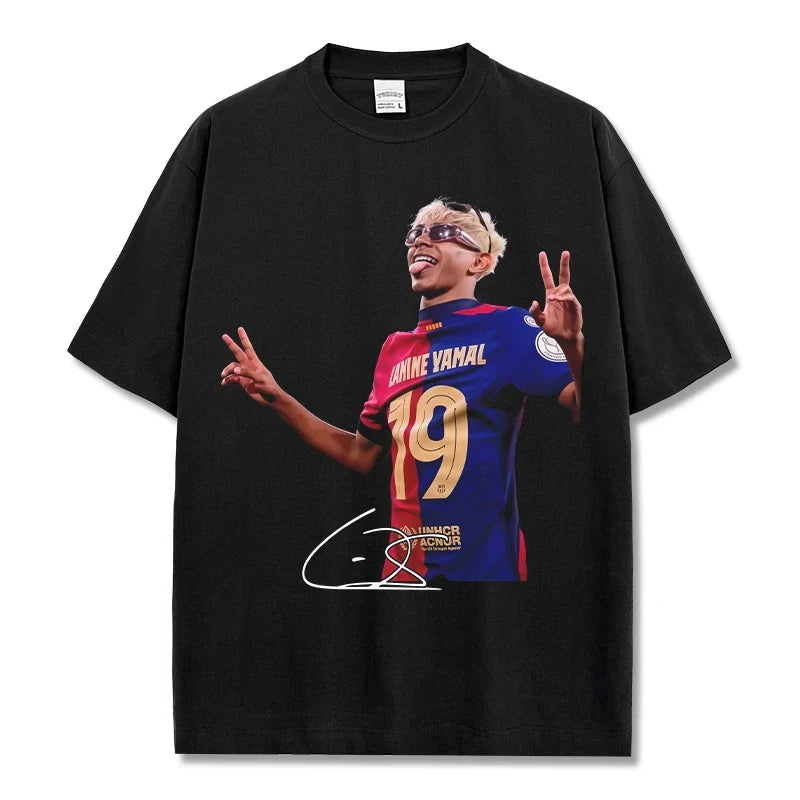 Lamine Yamal Vintage Graphic Tee & Hoodie - view 3