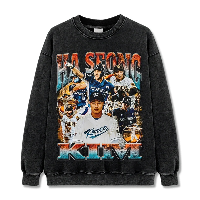 Ha-Seong Kim Vintage Graphic Tee & Hoodie - view 2