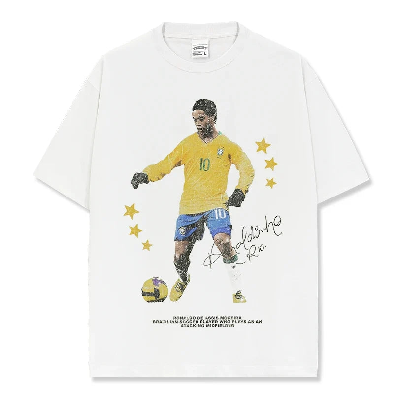 Ronaldinho Vintage Graphic Tee & Hoodie