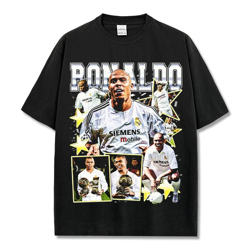 Ronaldo Nazario Vintage Graphic Tee & Hoodie - view 3