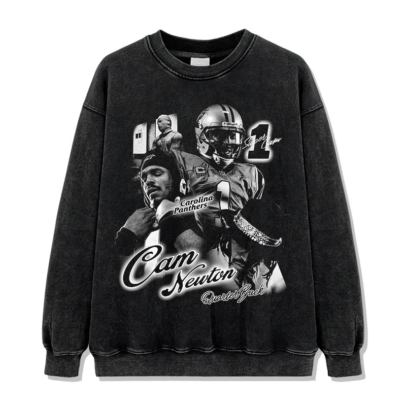 Cam Newton Vintage Graphic Tee & Hoodie - view 2