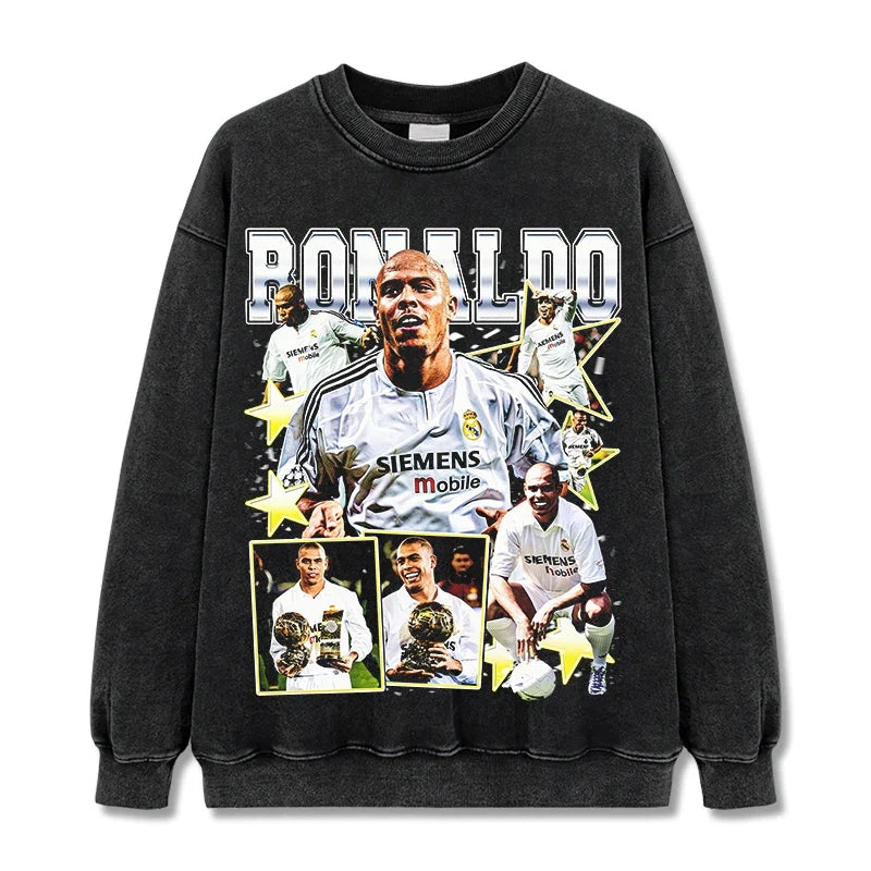 Ronaldo Nazario Vintage Graphic Tee & Hoodie - view 2