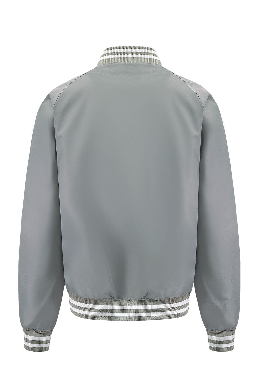 Men's Essential Solid Snap Button Varsity Jacket