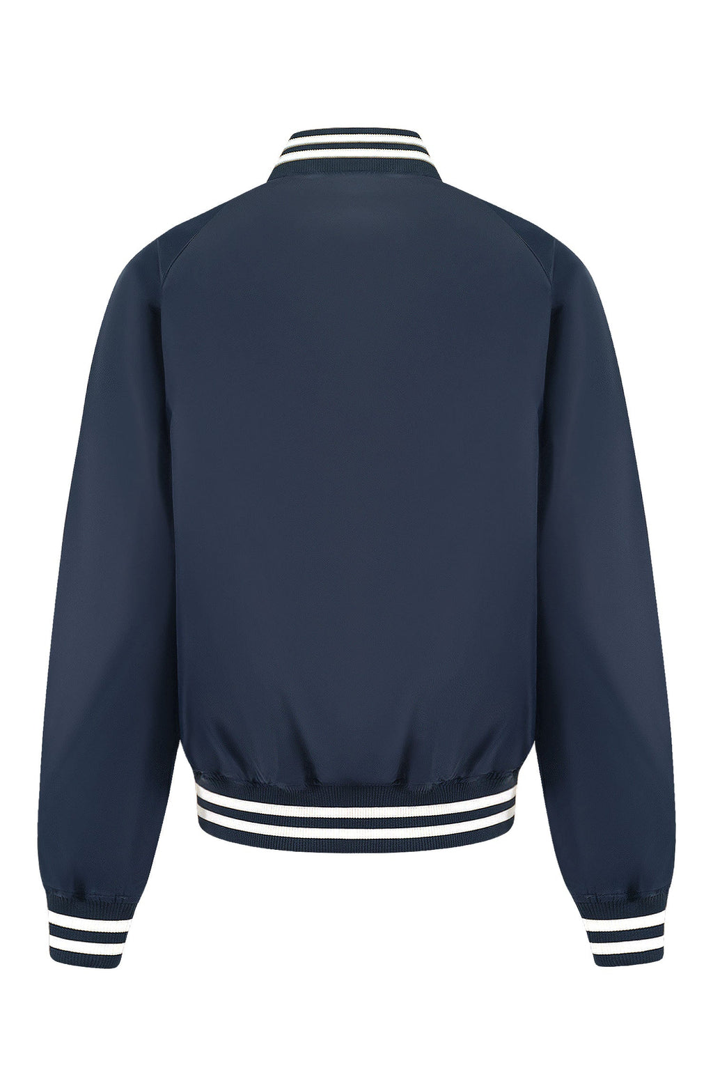Men's Essential Solid Snap Button Varsity Jacket