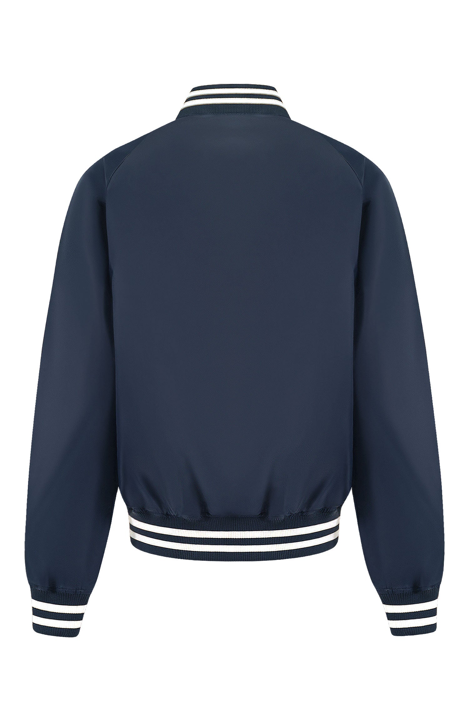Men's Essential Solid Snap Button Varsity Jacket