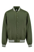 Men's Essential Solid Snap Button Varsity Jacket