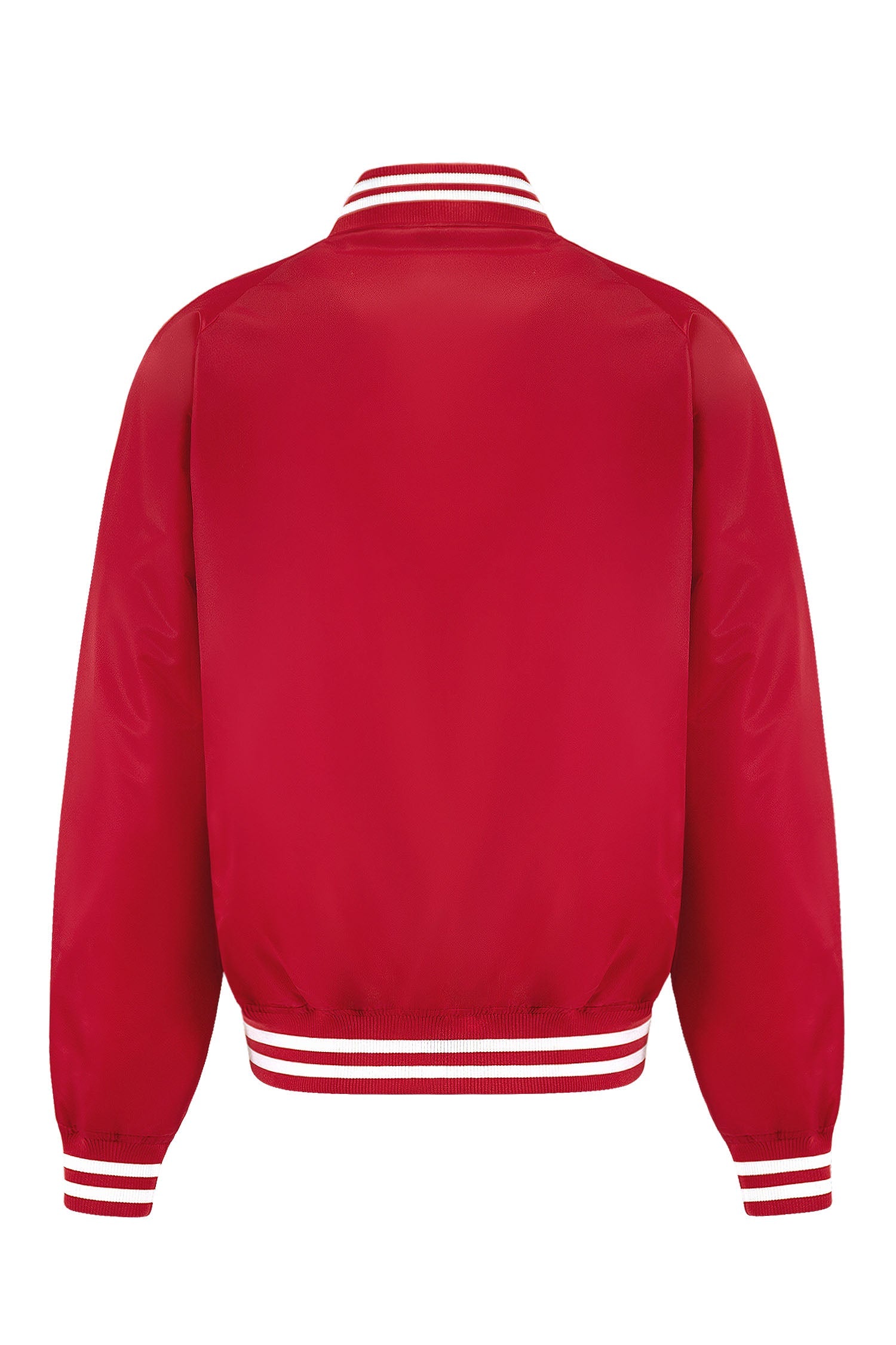 Men's Essential Solid Snap Button Varsity Jacket
