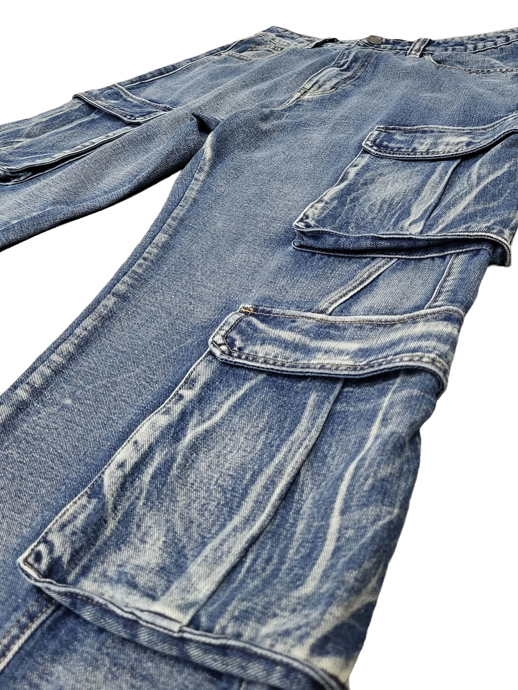Baggy Double Cargo Denim Jeans