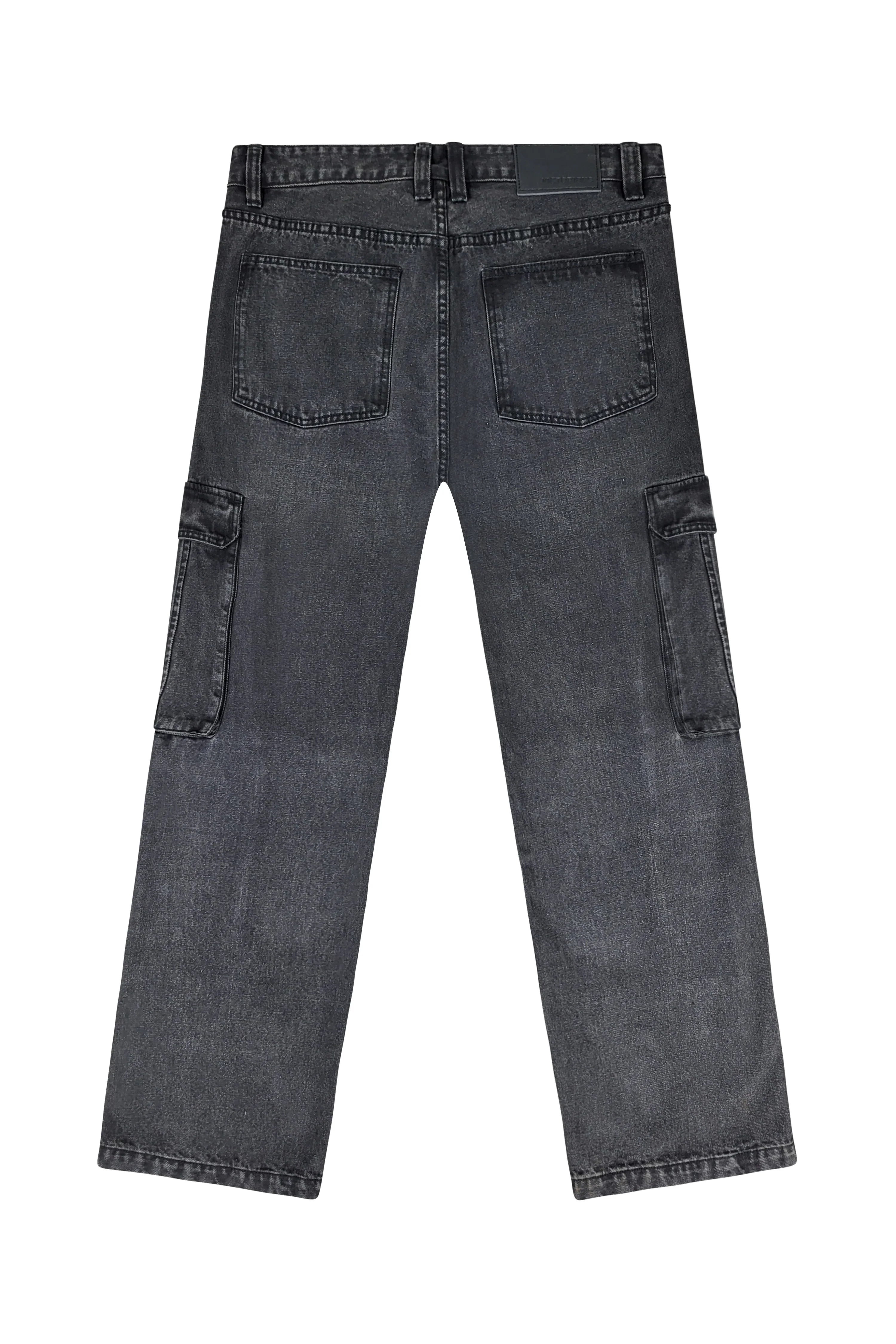 Men's Baggy Fit Cargo Denim Jeans