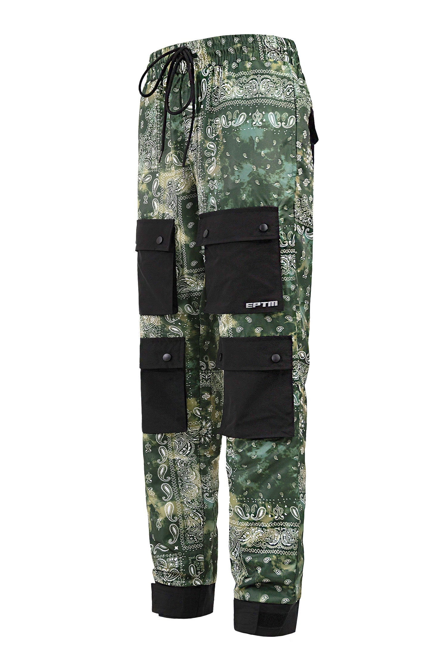 Men's Bandana Print Hyper Cargo Jogger Pants