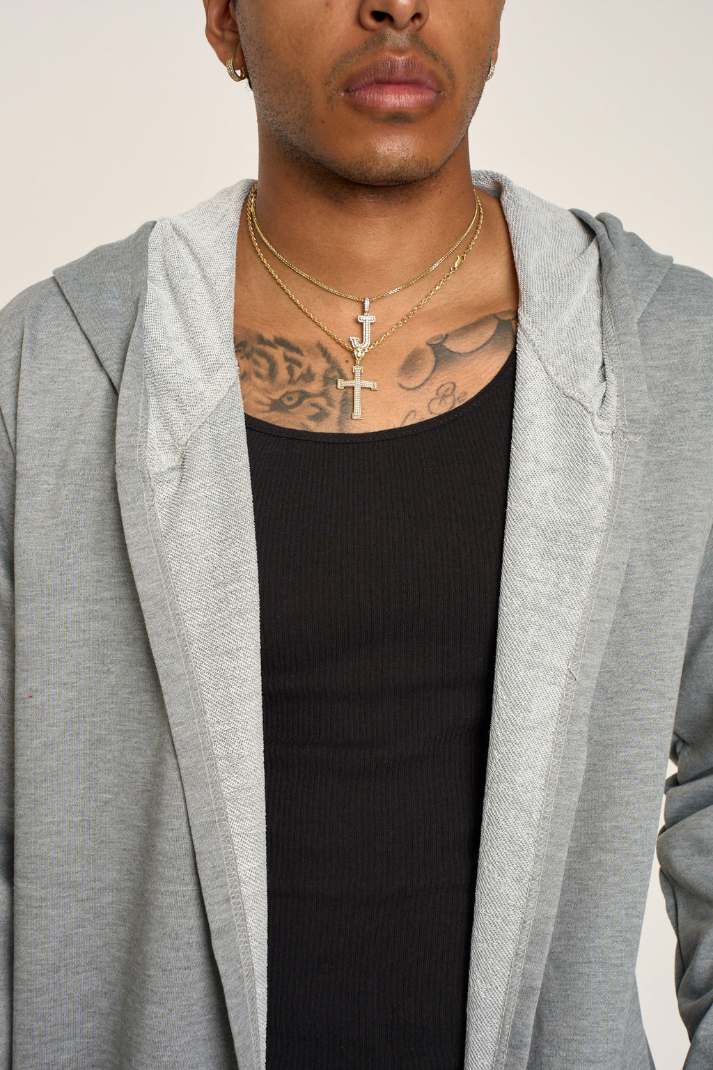 Long Length Drape Cape Cardigan Hoodie