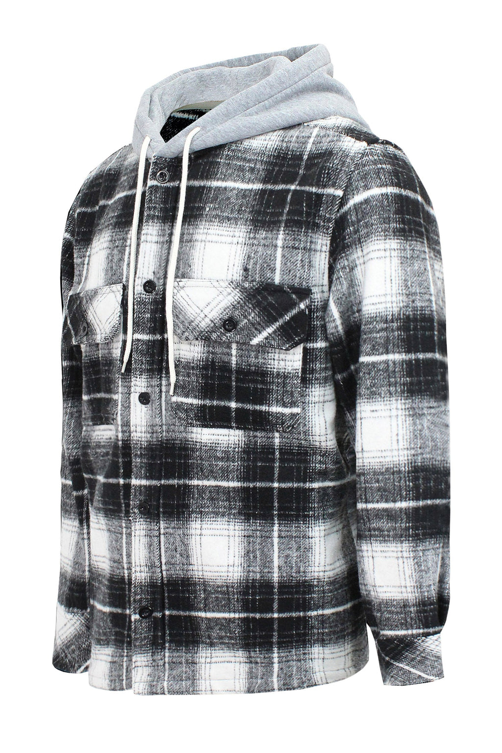 Men's Essential Hooded Flannel Overshirt