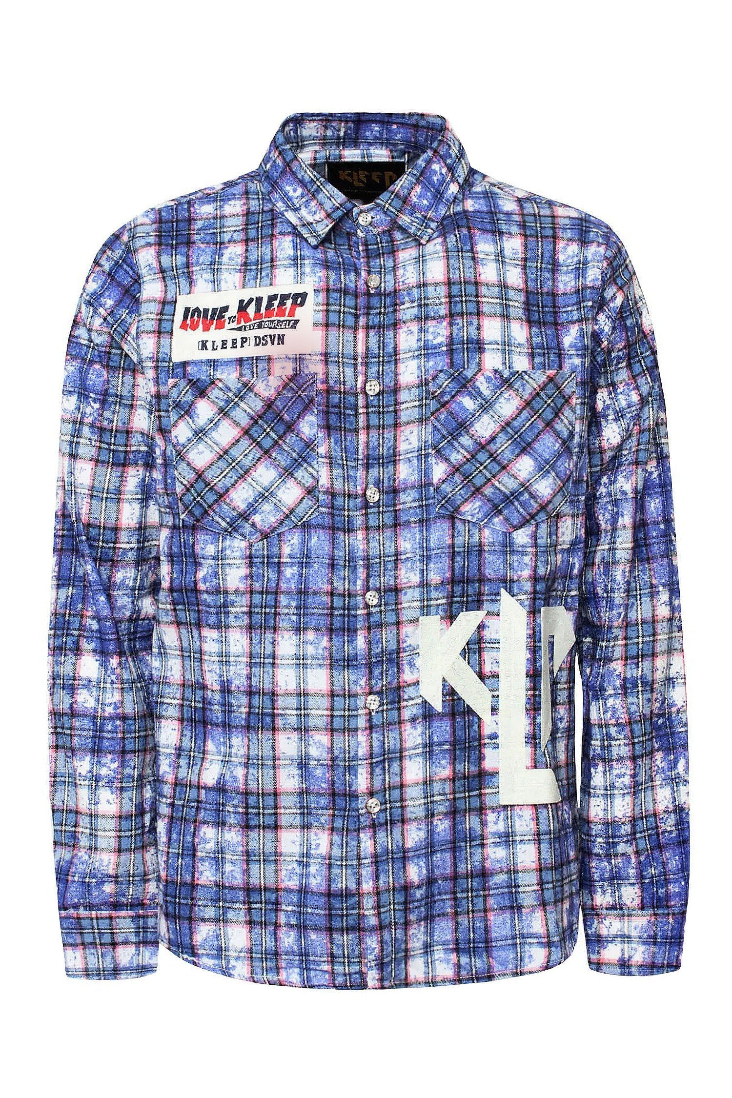 Men's Premium Bleached Multicolor Flannel Shirt