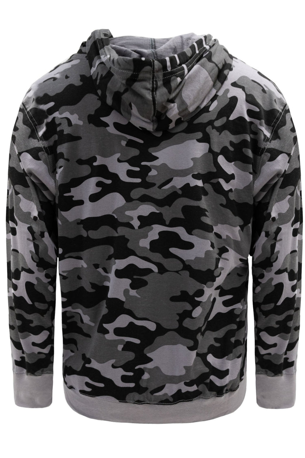 Men's Essential Cross-Dyed Heather Jersey Pullover Hoodie (New Camo)