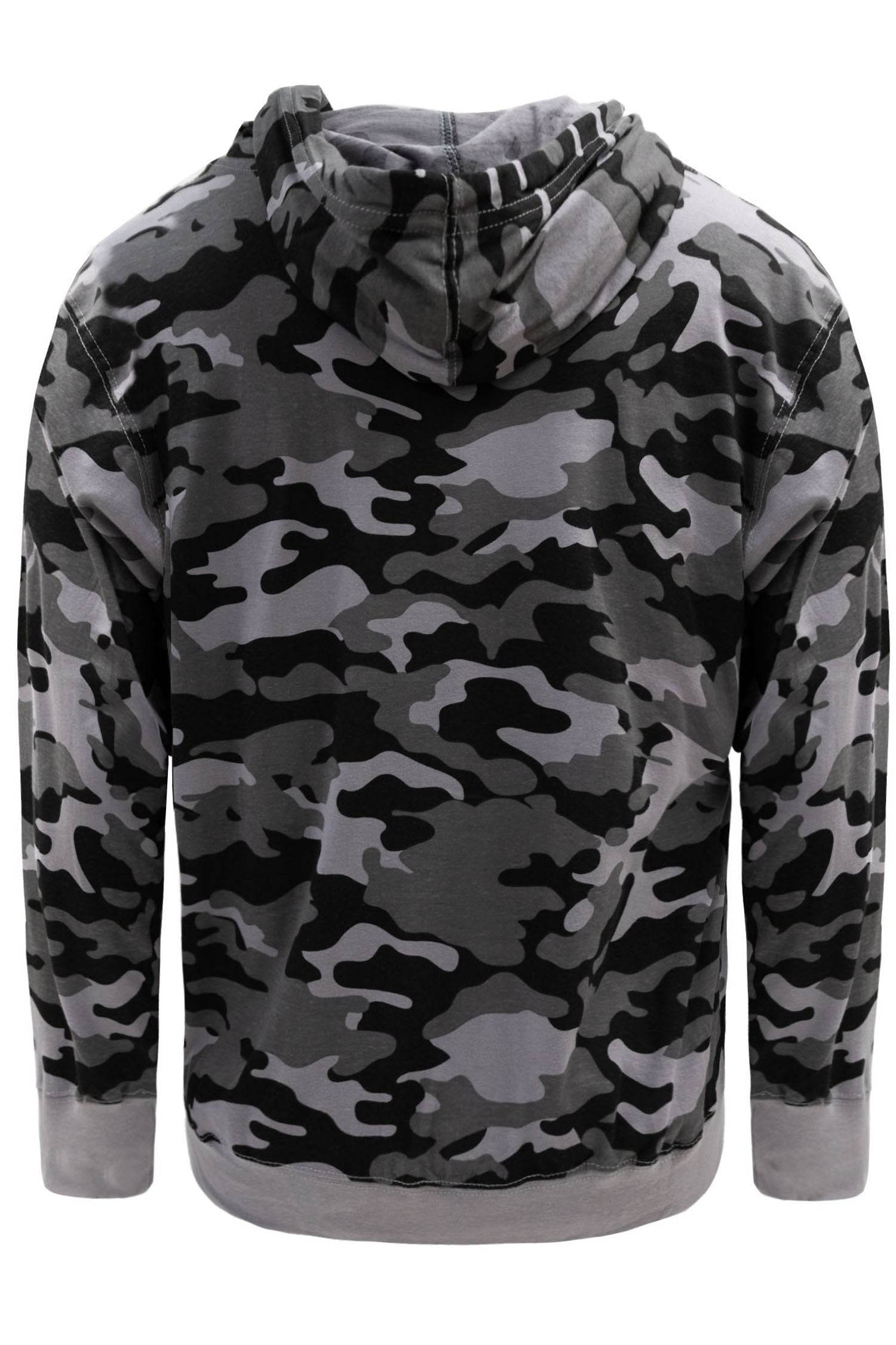 Men's Essential Cross-Dyed Heather Jersey Pullover Hoodie (New Camo)