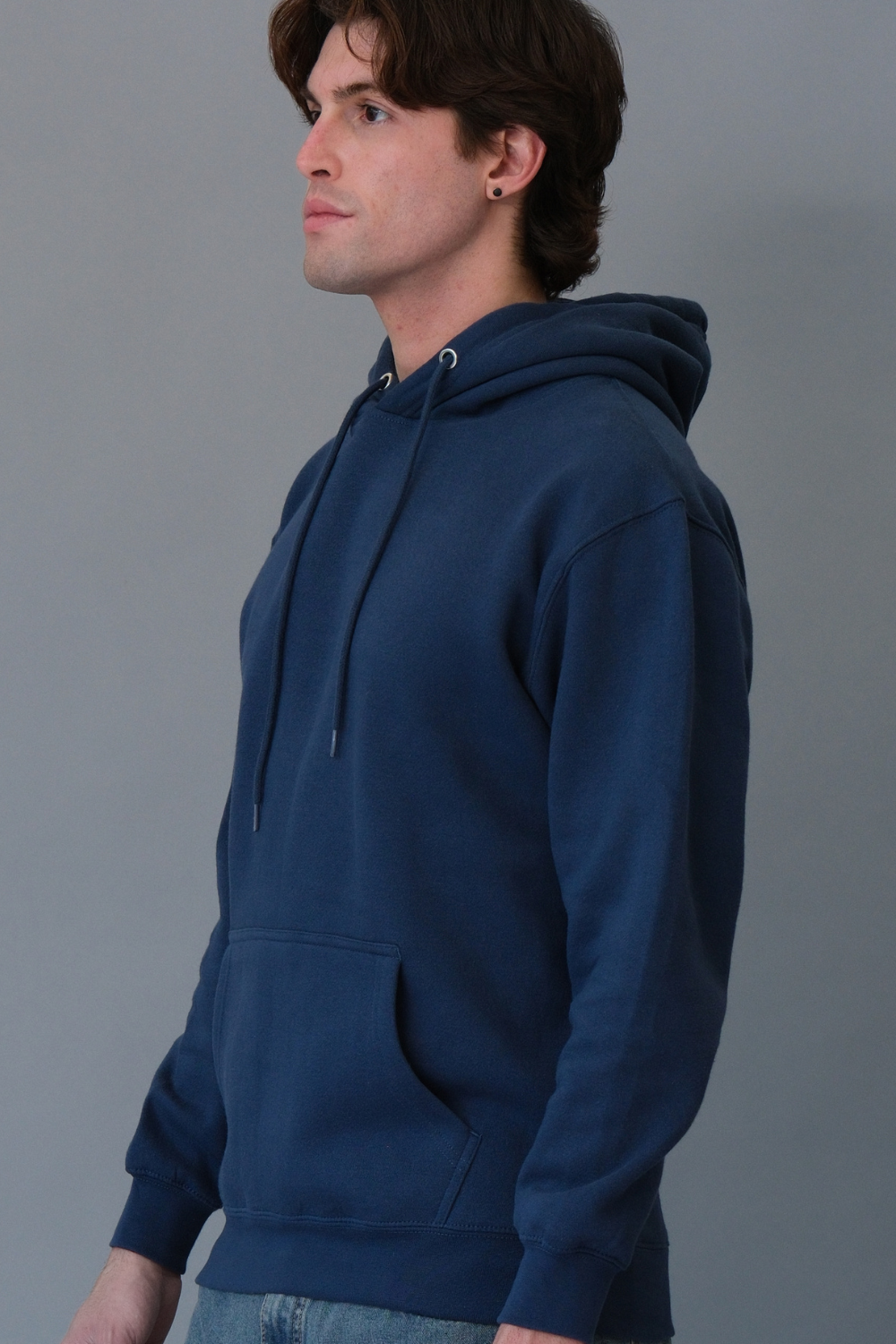 Pullover Hoodie with Metal Eyelets