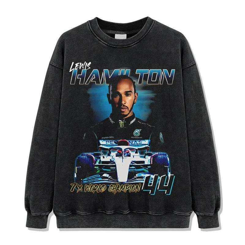 Lewis Hamilton Vintage Graphic Tee & Hoodie - view 2